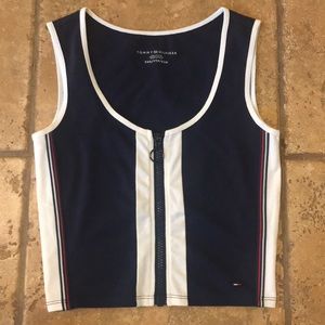 Tommy Hilfiger navy zip top